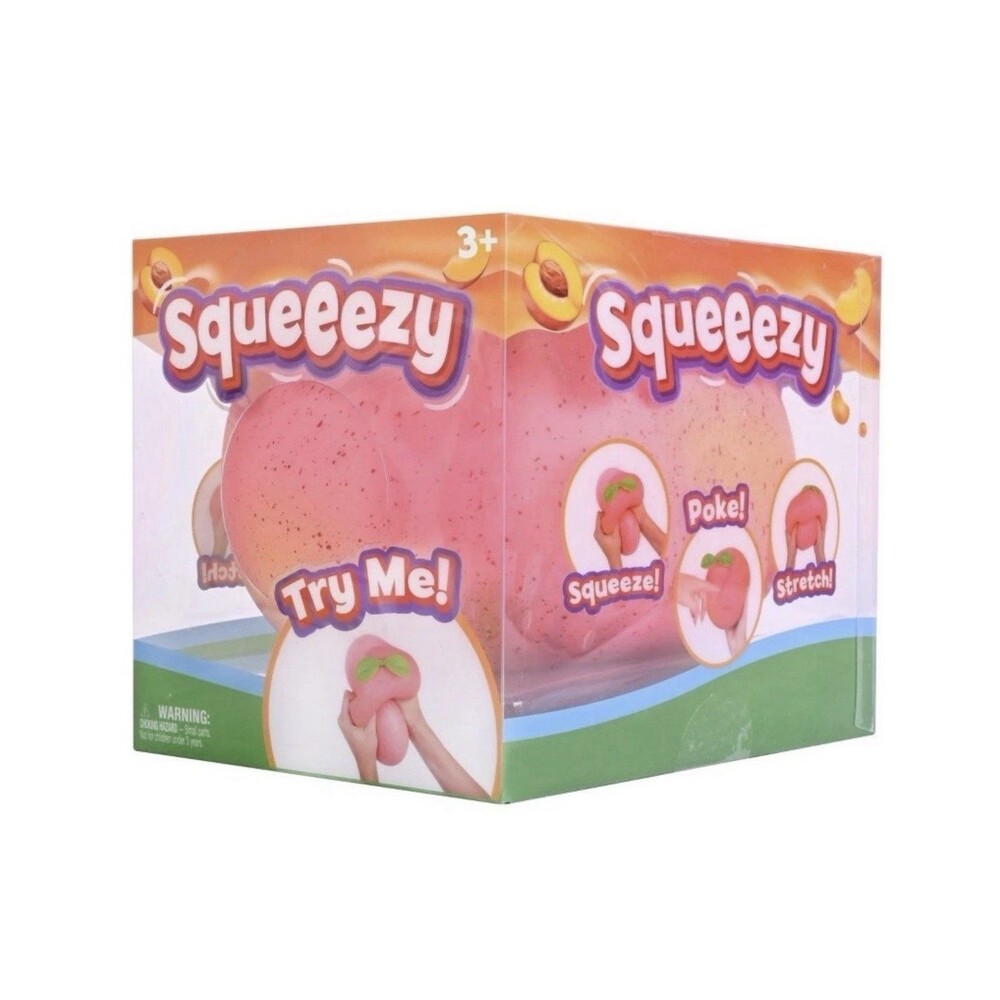 Viral Sunny Days Jumbo Squeezy Peach – Squishy Toy, Stress Relief Sensory Fun 🍑